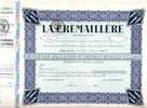 TITRE  . LA CREMAILLERE - Industry