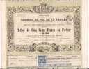 TITRE  . CHEMINS DE FER DE LA VENDEE.1863 - Ferrovie & Tranvie