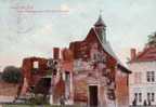 CPA. WATERLOO.    Ferme D´Hougoumont Et Ruine De La Chapelle.  1912.   (animée) - Waterloo