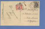 280 Op Kaart Met Stempel HAN-SUR-LESSE, Getaxeerd Met TX 35 Met Stempel  FOSSE - 1929-1937 Leone Araldico