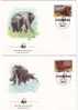 UGANDA 1983 FDC ELEPHANTS,VERY NICE. - Elefantes