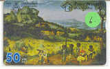 PETER BRUEGEL Schilderij Painting Op Telefoonkaart Thailand (6) - Peinture