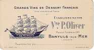 Dép 66 - Banyuls Sur Mer - Alcool - Vins - Grands Vins De Dessert Français - Ets Vve P. Oliver - Maison Fondée En 1871 - Publicidad
