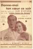 Partition, Mini-affiche, 1935, Jan Kiepura, Donne-moi Ton Coeur Ce Soir Du Film J´aime Toutes Les Femmes, M. Chevalier - Sonstige & Ohne Zuordnung