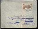 Lettre AOF Obl CAD 7-01-1954 Côte D´Ivoire Tp A.O.F. N°40 Seul - Autorail Gare De Dakar - Covers & Documents