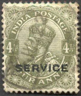 Pays : 230,3 (Inde Anglaise : Empire)  Yvert Et Tellier N° : S  58 (o) - 1911-35 Roi Georges V