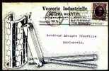 198 Op Kaart "Verrerie Industrielle" Te BRUSSEL - 1922-1927 Houyoux