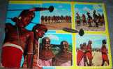 African Culture, Postcard,Tribes,spears - Kenya