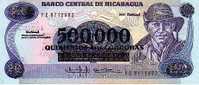 NICARAGUA   500 000 Cordobas/20 Cordobas  Non Daté (1990)   Pick 163   *****BILLET  NEUF***** - Nicaragua