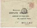 Ep022a/  - SPANIEN - Alfonso XII – 1889 –  Ex Cádiz, Ambulante Irun A Millau - Storia Postale