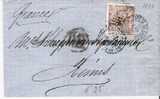 Ep055 / - SPANIEN - 1874 – Sitzende Hispaña – Nach Fraknreich, Reims - Storia Postale