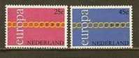 NEDERLAND 1971 MNH Stamp(s) Europa 990-991 #1930 - Nuovi