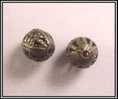 Lot De 10 Perles Intercalaires Filigrane Bronze 8mm - Perles