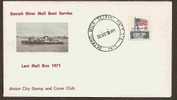 US - DETROIT RIVER MAIL BOAT SERVICE - LAST MAIL RUN 1971 - VF COMM COVER - Marítimo