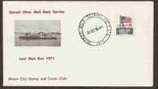 US - DETROIT RIVER MAIL BOAT SERVICE - LAST MAIL RUN 1971 - VF COMM COVER - Maritiem