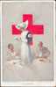 Illustration D'Halhuyst (?), La Soeur Infirmière Croix-rouge Entre Deux Blessés Alliés - Red Cross