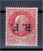 FRANCE, LIBERATION 1944, LYON F 2.40, RARE VARIETY INVERTED OVERPRINT **, Signed - Liberation