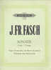 Fasch : Sonate En Ut Majeur Pour Basson (violoncelle) Et Clavier - Autres & Non Classés