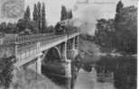 78..CHATOU..PERSPECTIVE DU PONT..LOCOMOTIVE VAPEUR..1907.. BO PLAN - Chatou