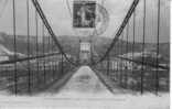 95..LA ROCHE GUYON..VUE D ENSEMBLE ET PONT SUSPENDU..1908..PHOT.LAVERGNE..VERNON - La Roche Guyon