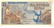 2 1/2 Rupiah "INDONESIE"  1961  UNC        Ble 40 42 - Indonesien