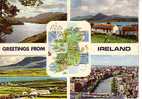 Greetings From IRLANDE  -  4 Vues Et Carte - Other & Unclassified