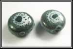 Lot De 5 Perles En Porcelaine Environ 15x15x5mm - Perlas