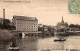 49 CHATEAUNEUF SUR SARTHE Minoterie, Usine, Moulin, Animée, Barques, Ed Cantié, 1903 - Chateauneuf Sur Sarthe