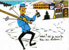 Carte Postale Les Sports D´Hiver Le Ski  Gendarme - Alpinisme