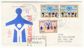 Italia - Busta Fdc Con Serie Completa: 25° Anniversario Dell'UNICEF - UNICEF