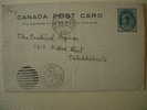 PRE PAID CARD  BRANTFORD SP 15 1902>PHILADELPHIA SEP 16 1902 - 1860-1899 Reinado De Victoria