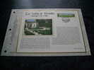 VDS DOCUMENT PHILATELIQUE  LES JARDINS DE VERSAILLES HOMMAGE A LE NOTRE 12-05-2001 - Storia Postale