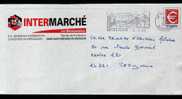 Entier Postal Repiqué Dordogne St Médard De Mussidan INTERMARCHE Les Mousquetaires Timbre Euro à 0,46 Logo Monnaie - PAP: Private Aufdrucke