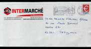 Entier Postal Repiqué Dordogne St Médard De Mussidan INTERMARCHE Les Mousquetaires Timbre Euro à 0,46 Logo Monnaie - PAP : Sovrastampe Private