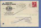 528 Op Kaart Met Stempel BRUSSEL Op 19/5/45 Naar Bordeaux (France) Met Stempel NOM ADMIS / RETOUR A L'ENVOYEUR - 1936-1957 Col Ouvert