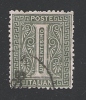 REGNO D´ITALIA - 1863 CIFRA - Valore Usato Da 1 C. Verde Grigio - In Buone Condizioni - DC0543. - Used