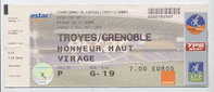 B89 TROYES - GRENOBLE Champ. De France 04-05 Du 22 Avril 05 - Sonstige & Ohne Zuordnung