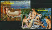 Q3771 - GUINEA EQUATORIALE - 2 Foglietti Con Famosi Dipinti Di Renoir - (o) - Desnudos
