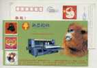 China 2004 Light-Duty Machine Advertising Postal Stationery Card Golden Monkey - Affen