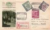 PAE012/  ANDORRA - Einschreiben, FDC, 1948 –  Nach Valencia - Covers & Documents