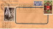 MONACO LETTRE SCOLATEX - Postmarks