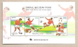 Corea Del Sud - Foglietto Con Serie Completa: Coppa Del Mondo Korea/Giappone 2002 - 2002 – Corée Du Sud / Japon