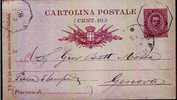 CARTOLINA POSTALE - Anno 1893 - Stamped Stationery