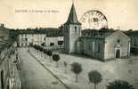 17 SAUJON Eglise Et Place  Beau Plan  1916 - Saujon