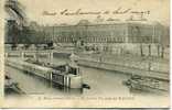 PARIS La Seine à Travers Paris Le Louvre. Vue Prise Du Pont Neuf (péniches  1907) - Louvre