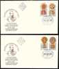 BULGARIA / BULGARIE - 2000 - Decorations - 2 FDC - Enveloppes