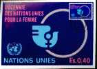 NATIONS UNIES GENEVE CARTE MAXIMUM    NUM YVERT 89 LA DEFENSE DES FEMMES - Sonstige & Ohne Zuordnung