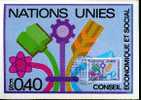 NATIONS UNIES GENEVE CARTE MAXIMUM  NUM YVERT  94 CONSEIL ECONOMIQUE ET SOCIAL - Andere & Zonder Classificatie
