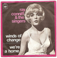 * 7" * RAY CONNIFF SINGERS - WINDS OF CHANGE / WE'RE A HOME (1968) - Soundtracks, Film Music