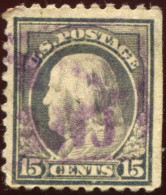 Pays : 174,1 (Etats-Unis)   Yvert Et Tellier N° :   212 (B)-2 (o)  From Booklet - 1. ...-1940